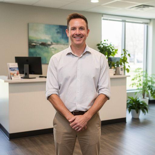 Relaxujúca osoba sedí na terase s pohárom čaju v ruke.